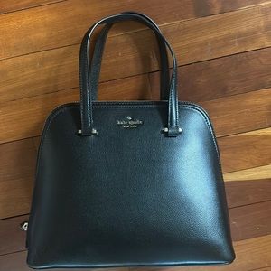 Alma style Kate Spade black leather handbag